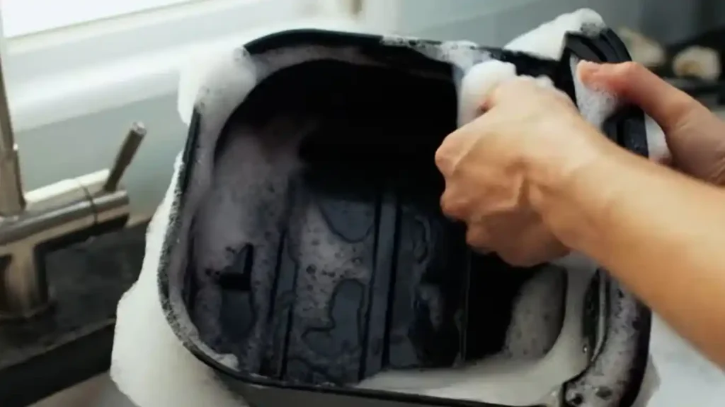 air fryer cleaning process