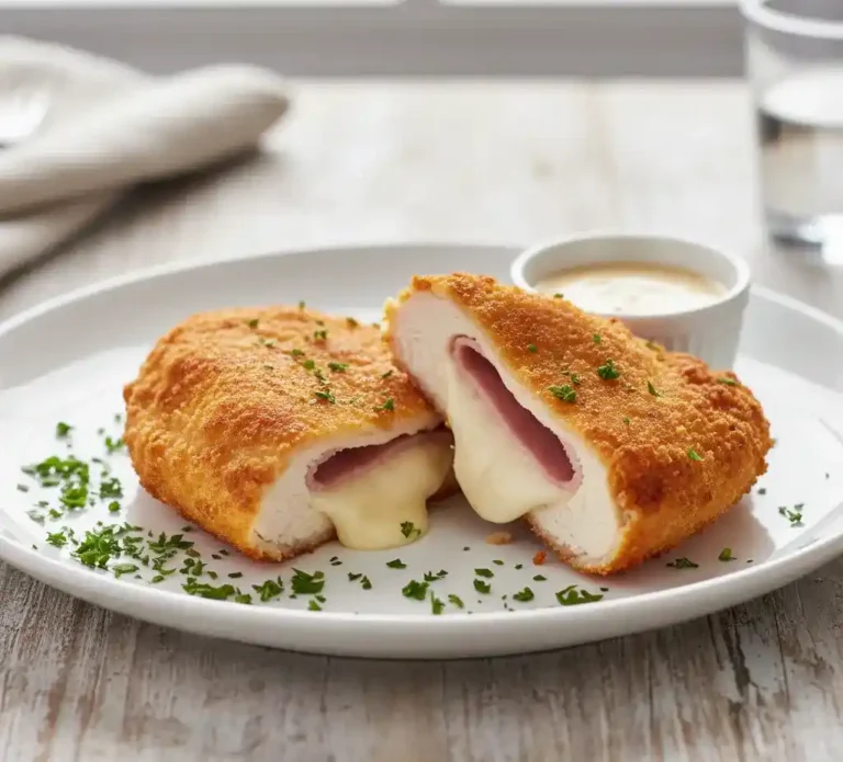 Air Fryer Chicken Cordon Bleu