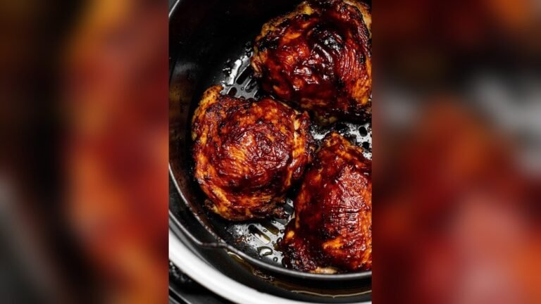 Air Fryer Chicken Thighs Bbq